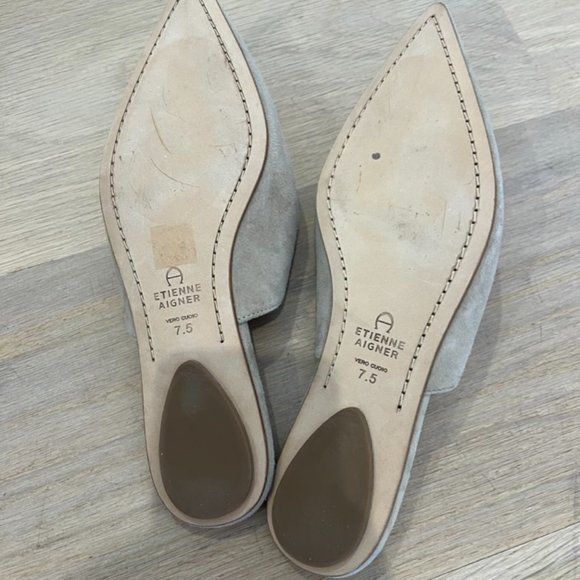 Etienne Aigner Pointed Flats Size 7.5 - Picture 2 of 2